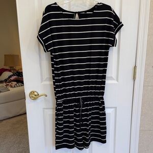 Black and White Striped romper